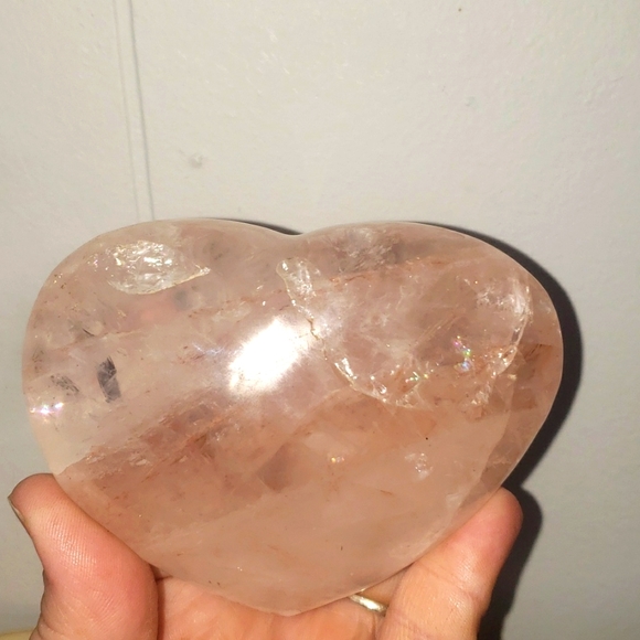 Accessories - Large fire quartz heart